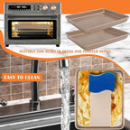 Baking Sheet Pans,2 Pack Nonstick Baking Pans Cookie Sheet Brownie Pan,Bread & Cake Pan, Toaster Oven Tray Bakeware, Small Nonstick Baking Tray, Heavy-Duty Bread Loaf Pan (8.6 X 6.6 X 0.98 Inches)