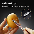 Vegetable Peeler, Ultra Sharp Potato Peeler, Best for Veggie & Fruit, Seamless One-Piece Design, Peel Both Ways - Left & Right-Hand Friendly, Dishwasher Safe, 5-Year Warranty