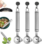 Multi functional Cactus peeler, Multi functional stainless steel peeler, spoon shaped design convenient and easy to use suitable for peeling fruits and vegetables with hook (3)