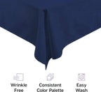 Gee Di Moda Rectangle Tablecloth - 60 x 102 Inch Charcoal Table Cloth for 6 Foot Rectangle Table - Heavy Duty Washable Fabric - for 6 Ft Buffet Table, Holiday Party, Dinner, Wedding & Baby Shower
