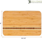 Totally Bamboo Aruba Bamboo Serving and Cutting Board, 12-1/2" x 8"