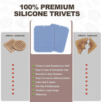 Joyhalo Silicone Trivet Mats Pot Holder Hot Pads Plate Holder Gripper Pad Garlic Peeler Drying Mat Coasters