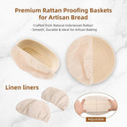 Sourdough Starter Kit, Sourdough Bread Baking Supplies, Bread Proofing Basket, sourdough starter jar, Sourdough Bread Basket, Sour Dough Kit Tools, Bread Making Tools Kit, GISNPA proofing box
