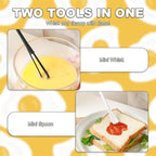 6PCS Tiny Whisk, Mini Whisk, Multi-function, Small and Easy to Clean, Easy to Use, for Stirring, Beating, Mixing Ingredients, Mixing Sauces (White and Black)