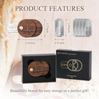 Bread Lame Dough Scoring Tool with 5 Feather Blades, Sourdough Scoring Tool with Storage Box, Scoring Knife for Bread Baking, Dexterous-Cut Series Lame Bread Tool (LUNA)