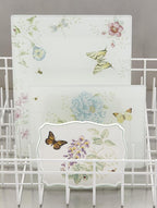 Lenox Butterfly Meadow Large Glass Cutting Board, 2.95 LB, Multi