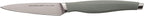Rachael Ray Cutlery Japanese Stainless Steel Knives Set with Sheaths, 8-Inch Chef Knife, 5-Inch Santoku Knife, and 3.5-Inch Paring Knife, Gray