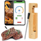 Wireless Meat Thermometer Digital, Long Range Bluetooth 5.2 with App Control, Compatible with iOS & Android, IP68 Waterproof, Fast Charging & Magnetic Smart Food Thermometer for Oven Grill BBQ Smoker