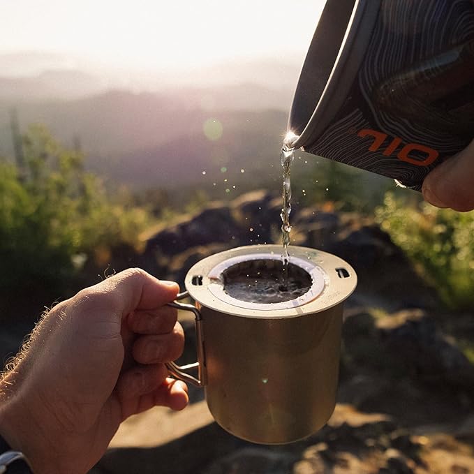 Coulée EcoPour O.G. Coffee, Single Serve Pour Over Colombian Coffee, Medium Roast, Use for Camping or Traveling, Pre Filled Compostable Filters, Ready to Brew with Hot Water, 20 Pack