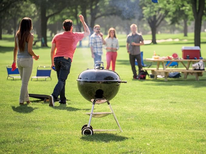 Weber Original Kettle Charcoal Grill for Outdoor Cooking and Barbecue, 22-Inch, Black