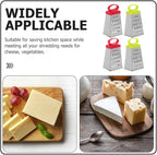 4pcs Mini Cheese Grater: Box Grater Stainless Steel Fine Coarse Handheld Slicer For for Kitchen Cheese Garlic Ginger Vegetable Potatoes