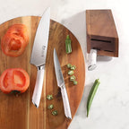 Cangshan HELENA Series German Steel Forged, HUA Knife Block Set (4-Piece, White)