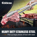 Tongs For Cooking - All Metal Heat Resistant 600 Degrees Kitchen Tongs, Stainless Steel Locking Tongs, For Food,Salad, BBQ, Grill, Dishwasher, Set of 3-7",9" & 12 inch