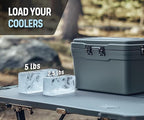 Alaskey® Extra Large Ice Block Mold 2.5 lbs With Lid (2-Pack) | Create Perfect Ice Bricks | Professional Silicone Mold for Crafting Giant Ice Cubes, Ideal for Ice Baths, Coolers, Bartender Accessories