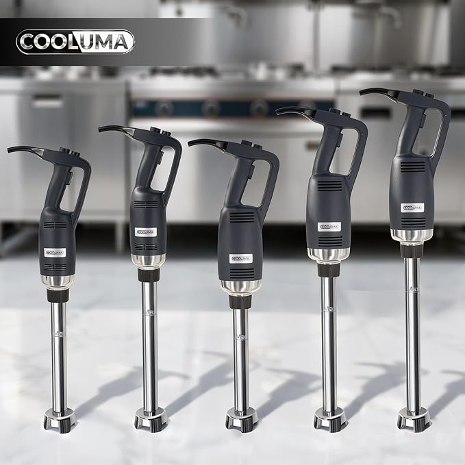 Commercial Immersion Blender, X-Heavy Huty 750W Handheld Blender, 18 Inch Detachable Shaft, 8,000-19,000 RPM Variable Speed, 42 Gallons Multifunction Pro Electric Stick Emulsifier.