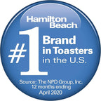 Hamilton Beach 2 Slice Toaster with Extra-Wide Slots, Bagel Setting, Toast Boost, Slide-Out Crumb Tray, Auto-Shutoff & Cancel Button, Defrost Function, Stainless Steel (22794) (Pack of 2)