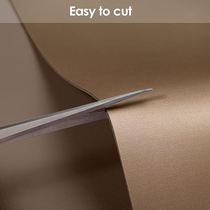 Leather Table Cover,1.8mm Thick,42x78 Inch Table Protector,Table Protector for Dining Room Table,Dining Table Cover,Table Cover Protector.(Mud Color+Champagne Gold,42x78)