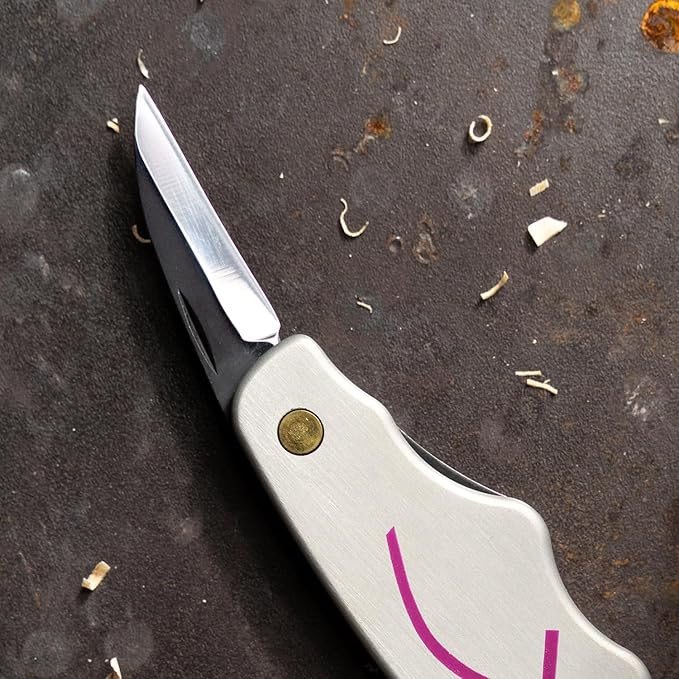 FLEXCUT Carving Tools Detail Jack | Ergonomic Wood Carving Knife with Ergonomic Aluminum Pistol Grip Style Handle to Minimize Hand Fatigue | JKN90 | Made in the USA