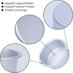 4 Inch Cake Pan Set of 8, Anodized Aluminum Round Cake Pans with 100 Pcs Parchment Paper Tins Baking Pan for Cheese Cake, Pizza, Quiche, Non Toxic, Leakproof, Easy Pop Out