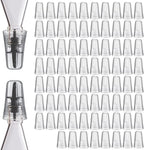 Chengu 80 Pieces Liquor Bottle Toppers for Liquor Pour Bottle Covers Universal Pour Dispenser Bar Dust Translucent Rubber Spout Covers for Home Kitchen Tools Supplies