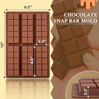 HKNMTT Chocolate Bar Molds Silicone 10 Snap Deep Moulds for Pistachio Dubai Wax Candy Energy Protein Bars, Food Grade Non stick Home DIY Handmade Gifts