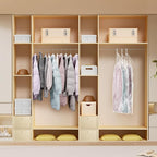 Hanging Vacuum Storage Bags For Clothes With Hand Pump,Coat Storage Bag Hanging,Vacuum Bags For Clothes,Space Saver Vacuum Storage Bags,Garment, Clothing, Dress, Suit, Long Coat, Jacket(Long 6 Pack）