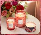 Voluspa BlackBerry Rose Oud Candle | Large Glass Jar Candle with Lid | 18 Ounces | 100 Hour Burn Time | Coconut Wax for Clean Burning | Handcrafted in The USA | Non-Toxic
