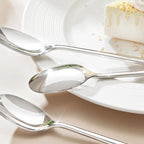 KINGSTONE Dinner Spoon Set, 16-Piece Tablespoons Silverware Spoons, Premium Food Grade Stainless Steel Spoons, Mirror Finish & Dishwasher Safe, Use for Kitchen, Home, Wedding, Party