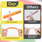 WISYOK 90Pcs 8 Inch Colorful Jumbo Craft Sticks, Large Popsicle Sticks, WaxingSticks, Rainbow Wooden Popsicle Sticks, Paint Stir Sticks Great for DIY Crafts, Plant Labels, and Educational Tools