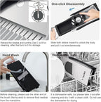 (All in 1) Upgraded Version Mandoline Slicer for Kitchen & Adjustable Mandolin. Detachable Blade, Kitchen Veggie Chopper Cut Slicing, Strips, Shredding, Dicing, Chop