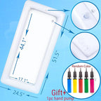 3PCS Inflatable Serving Trays Salad Ice Bar Food Drink Containers - BBQ Picnic Pool Party Supplies Buffet Luau Cooler,with a Drain Plug