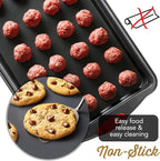 Eatex Nonstick Bakeware Sets with Baking Pans Set, 39 Piece Baking Set with Muffin Pan, Cake Pan & Cookie Sheets for Baking Nonstick Set, Steel Baking Sheets for Oven with Red Kitchen Utensils Set