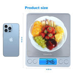 Kitchen Scale, Digital Food Scale, Gaoscale Grams and Ounces Scale High Accuracy with Tare Function for Cooking Scale, Baking Scale Jewellery Scale, 9 Units, 2 Tray 3000g by 0.1g Small