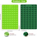 2 PCS Christmas Silicone Molds, 70 Cavity Xmas Tree & 76 Cavity Gingerbread Man Mini Silicone Molds for Baking Biscuits, Gummy,Candy,Chocolate,Jelly,Pet Dog Treats Mold