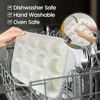 Silicone Muffin Pan, Metal Reinforced Frame Cupcake Pan 12 Cups Regular Size Easy to Move in or Out of Oven Non-Stick (1)