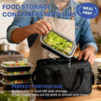 38oz 50 Pack Meal Prep Containers Reusable, Disposable Food Containers with Lids BPA Free, Microwave/Dishwasher/Freezer Safe To Go Containers