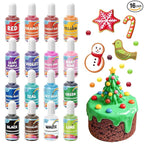 Oil Based Food Coloring, 15ml Vibrant Colors for Baking, Cake Decorating, Chocolate, Candy Melts, Icing, Fondant, Frosting, Slime and Crafts DIY, Food Grade Set, 0.35 Fl.Oz each Bottle