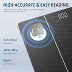 BalanceFrom Smart Scale for Body Weight Digital Bathroom Bluetooth BMI Body Fat Scale with 12 Body Composition Analyzer, Tempered Glass Weighing Scale LED Display Sync with Apps, 400lbs