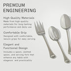 Made In Cookware - Stainless Steel - Serving Utensil Set - Fork, Spoon, Slotted Spoon - Dishwasher Safe