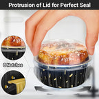 EUSOAR Muffin Liners, 50pcs 5oz Disposable Ramekins, Aluminum Foil Muffin Cupcake Liners Cups with Lids, Disposable Aluminum Foil Cupcake Baking Cups Holders Cases Boxes Pans with Lids