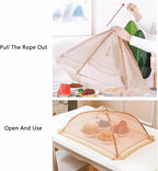 3-Pack 28"x20" - Extra Large Food Covers for Outside, Pop-Up Food Nets & Tents for Outdoors | Bug Proof Reusable Covers for Parties, Picnics, BBQs, Camping Essentials (Collapsible)
