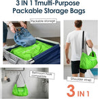 Vacuum Bags for Travel Luggage, Reusable Compression Bags for Carry On Suitcases and Backpack, Vacuum Seal Packing Cube for Cloth (1PC No Pump)