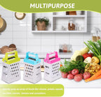 6 Pcs Mini Cheese Grater Professional Box Grater Stainless Steel Fine Coarse Handheld Slicer with 4 Sides Small Box Food Shredder Safe Zester