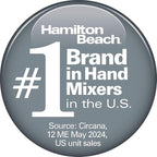Hamilton Beach Vintage-Style 5-Speed Electric Hand Mixer, Powerful 1.3 Amp DC Motor for Effortless Mixing & Consistent Speed in Thick Ingredients, Slow Start, Beaters and Whisk, Green (62601N)
