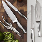 15-Piece Ultra Sharp Kitchen Knife Set with Wooden Block