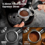 58mm Espresso Accessories Kit, Coffee Distributor and Tamper Leveler, WDT Tool and Dosing Funnel Set Fits 58 mm Espresso Machines and Portafilters