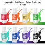 Oil Based Food Coloring, 20ml Chocolate Professional Oil Food Coloring for Easter Cake Decorating, Baking, Candy Melts, Frosting, Easter Eggs