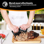 Mountain Grillers Meat Claws - Pulled Pork Shredder Tools for BBQ - Bear Claws for Shredding Meat on Grill, Smoker, or Barbecue - Heavy Duty Grilling Accessories - Pack of 2, Black
