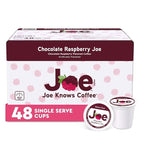 Joe Knows Coffee Single Serve Cups Pods and Capsules, Chocolate Raspberry, 48 Count