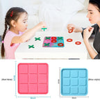 Tic Tac Toe Resin Mold with 5 Chess Pieces Molds,DECYOOL Big X O Board Game Silicone Molds for Resin Casting DIY Tabletop Board Game